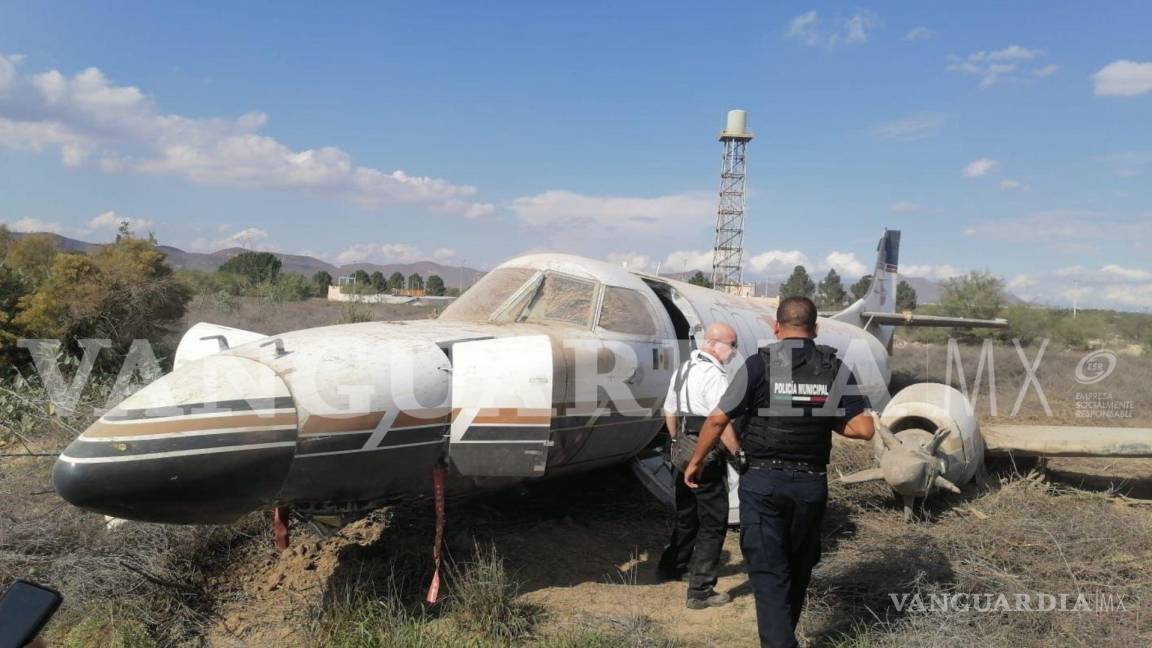$!Una avioneta cayó en las cercanías al Centro de Evaluación y Confianza C3, en Ramos Arizpe.