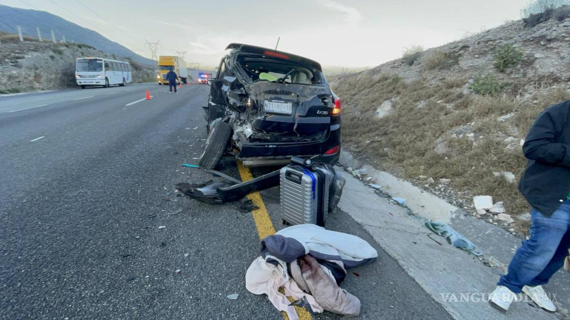 Cobra accidente en la carretera Saltillo-Monterrey tercera víctima mortal