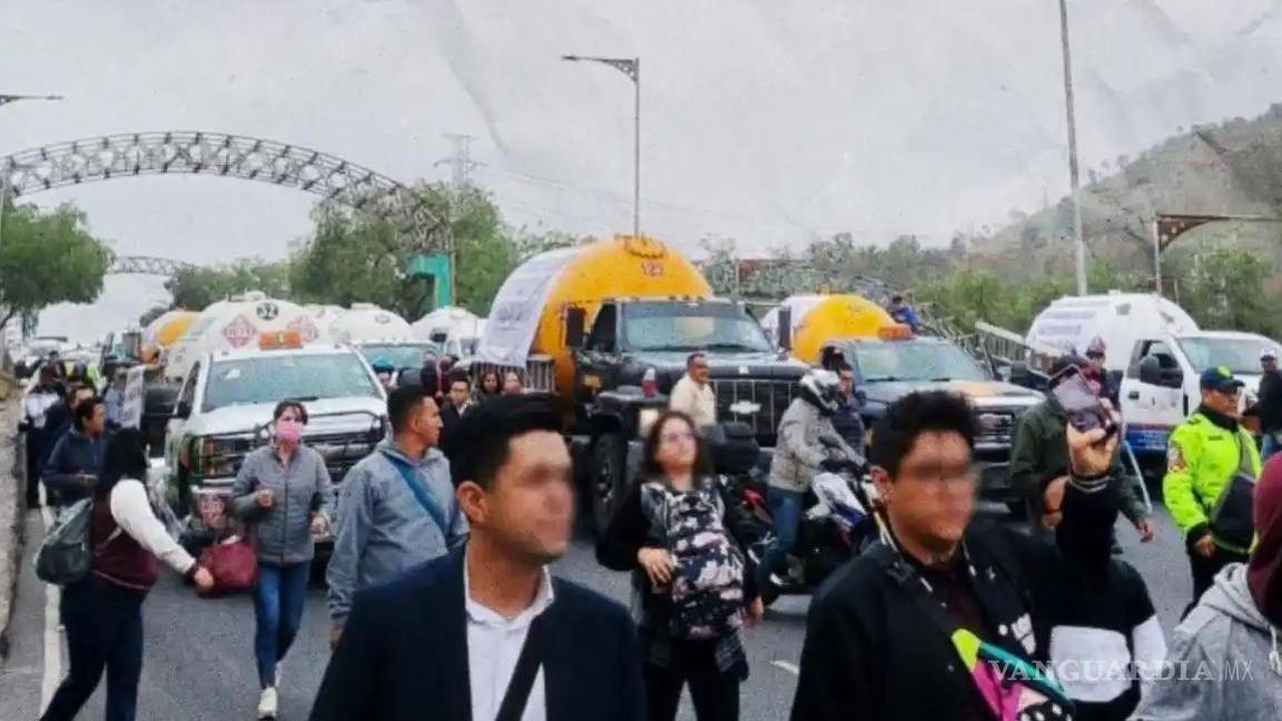 Gaseros bloquean acceso a CDMX... exigen aumento en tarifas de distribución