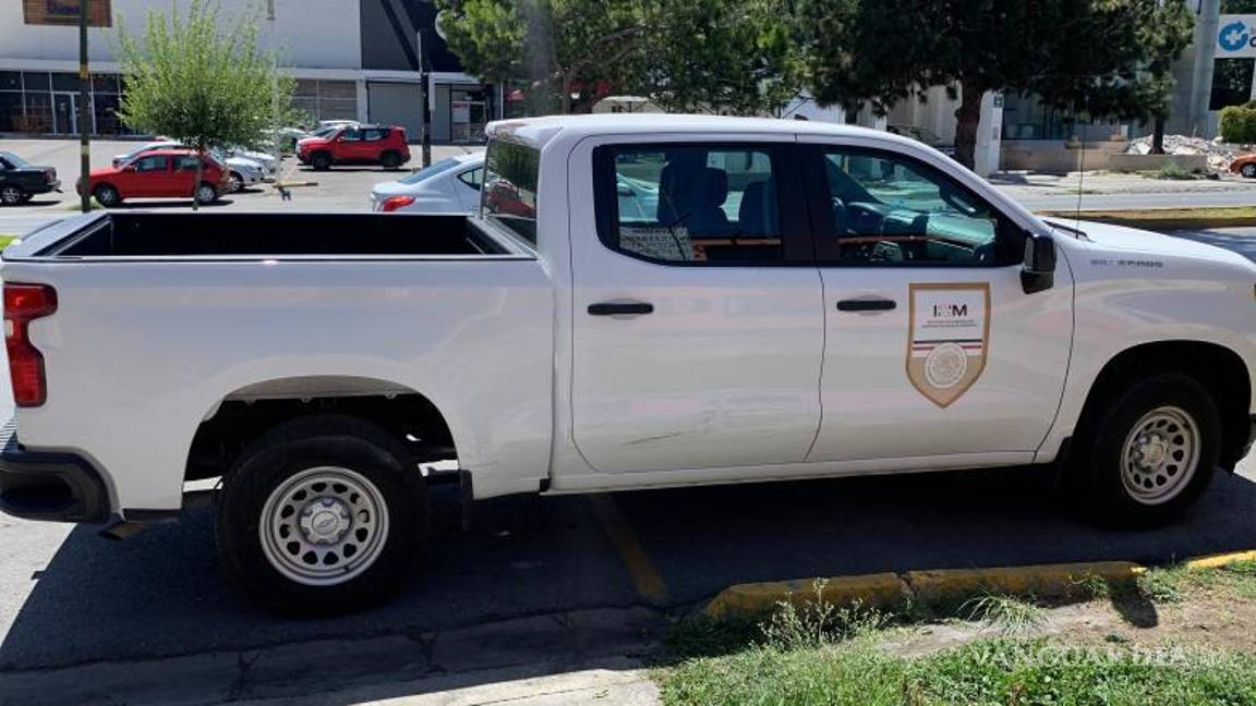 $!Camioneta perjudicada del Instituto Nacional de Migración.