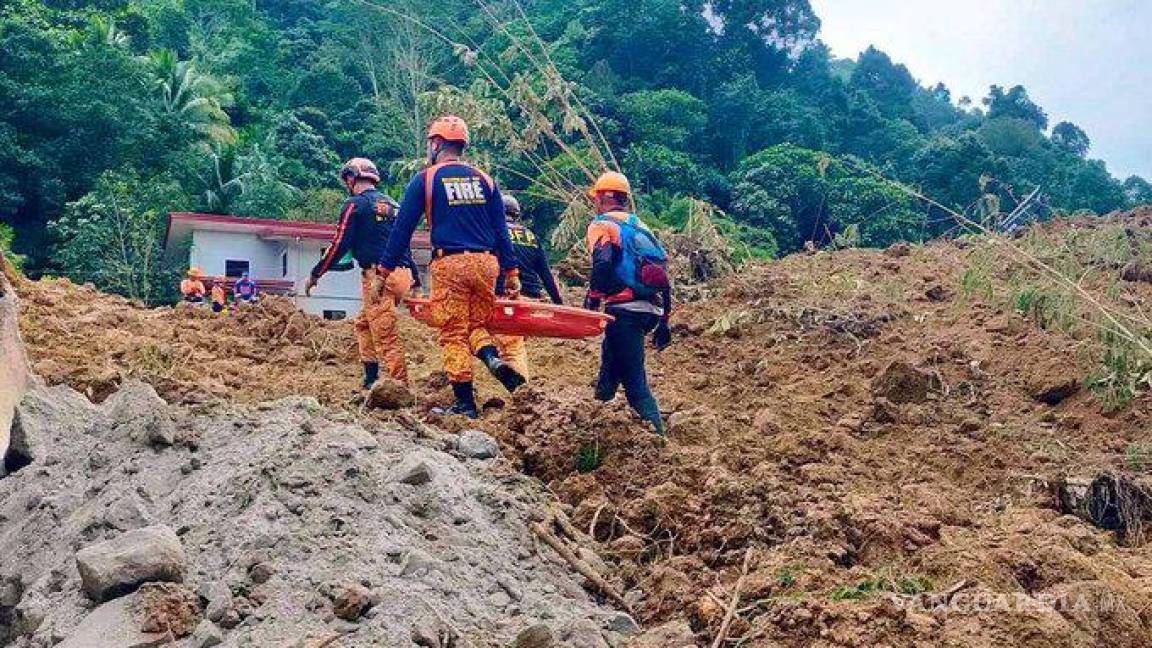 54 muertos deja deslizamiento en aldea minera de Filipinas