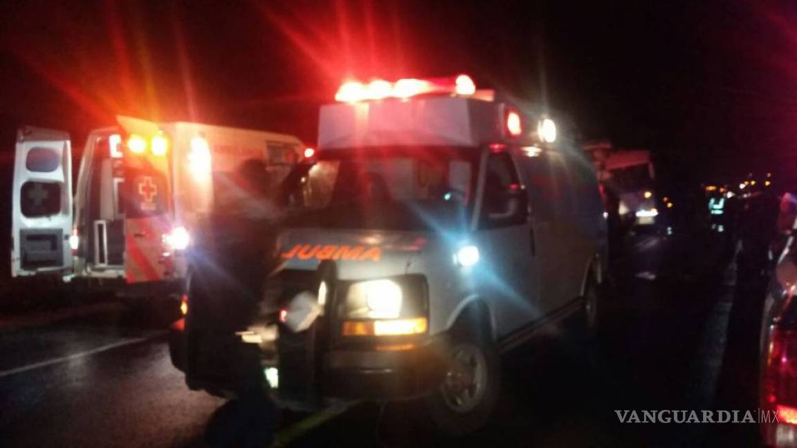 5 lesionados deja accidente carretero en Mazapil, Zacatecas