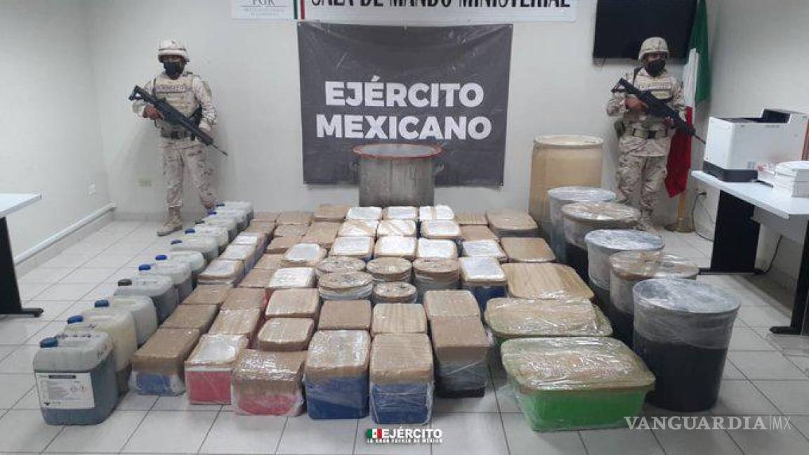 Decomisan mil 475 kilos de metanfetamina en Sonora