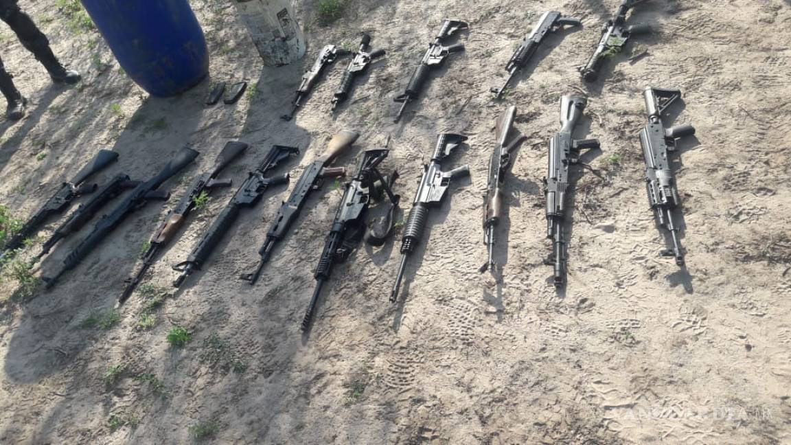 Policía Federal decomisa arsenal y droga en Reynosa, Tamaulipas