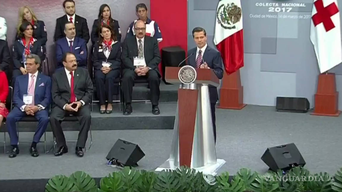 Peña Nieto encabeza arranque de colecta nacional de la Cruz Roja
