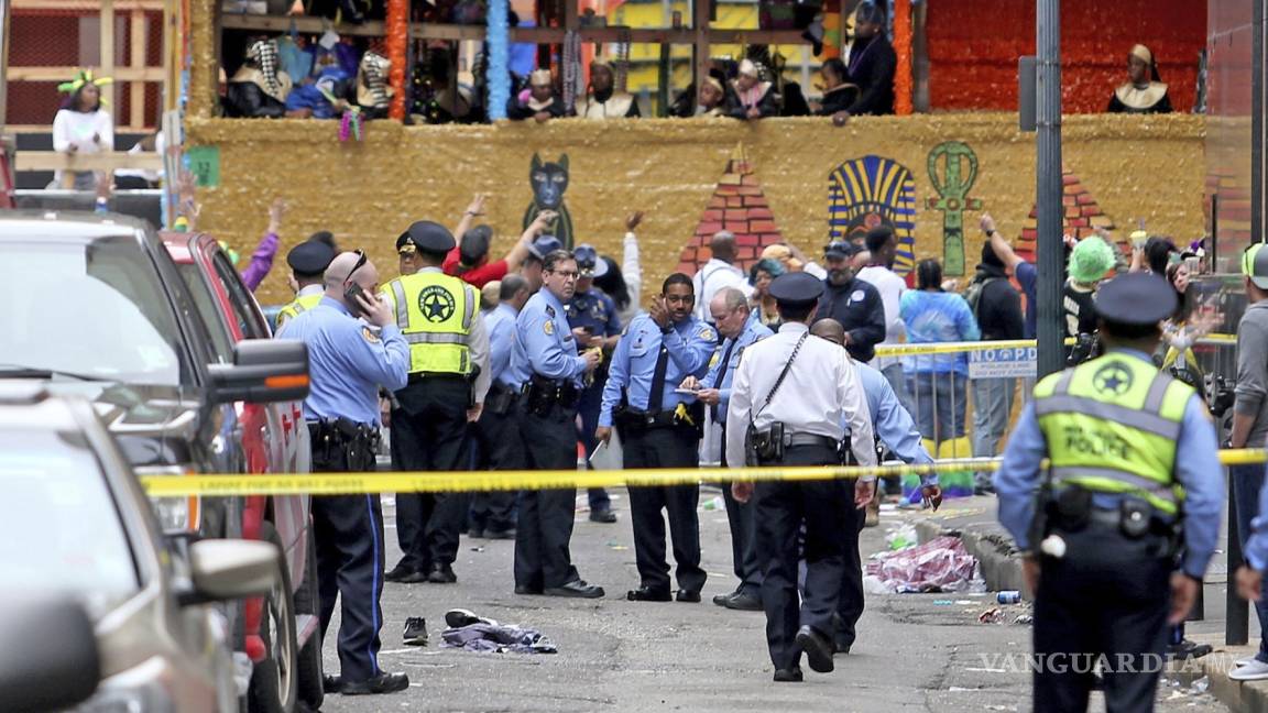 Fallecen 3 por disparos en Mardi Gras