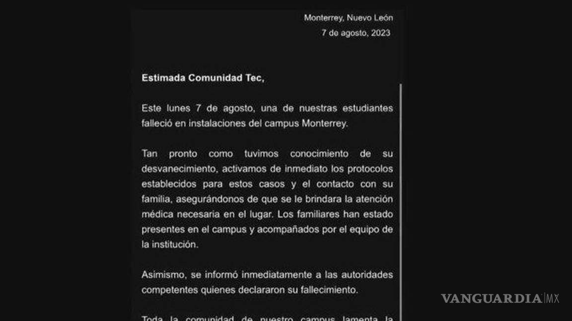 $!El Tec ya se expresó al respecto