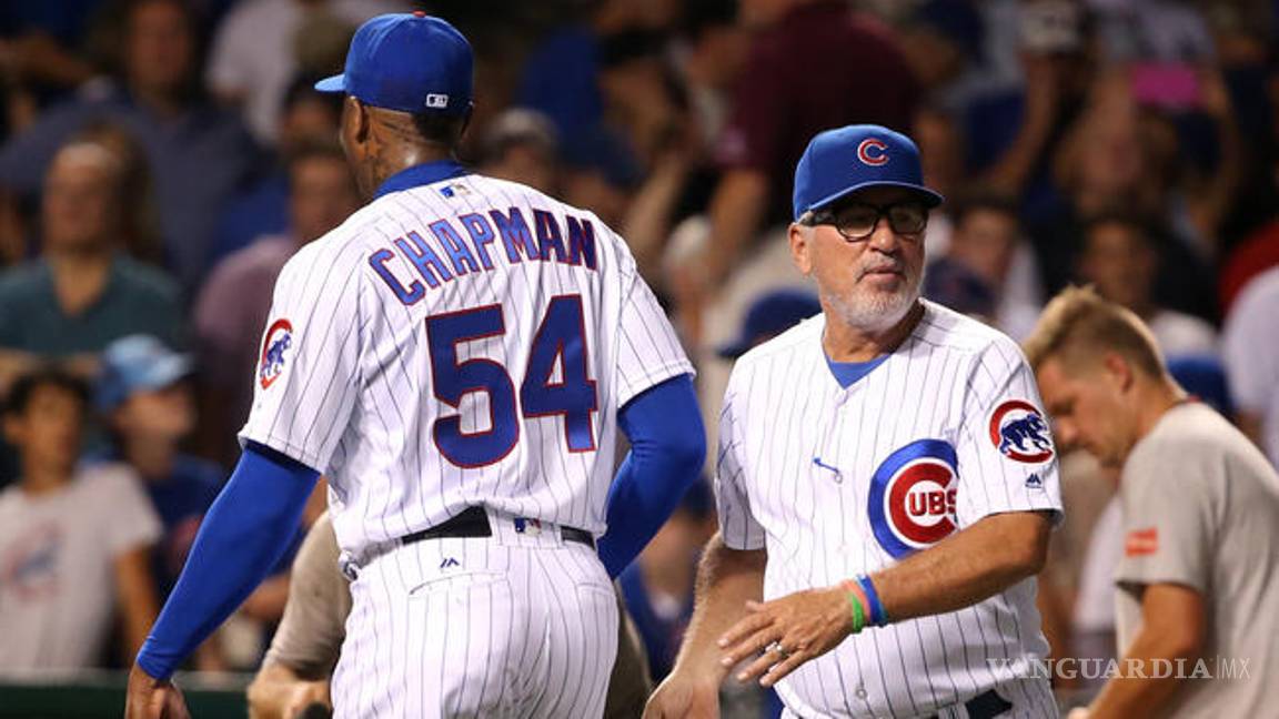 $!Maddon defendió la manera de utilizar a Chapman