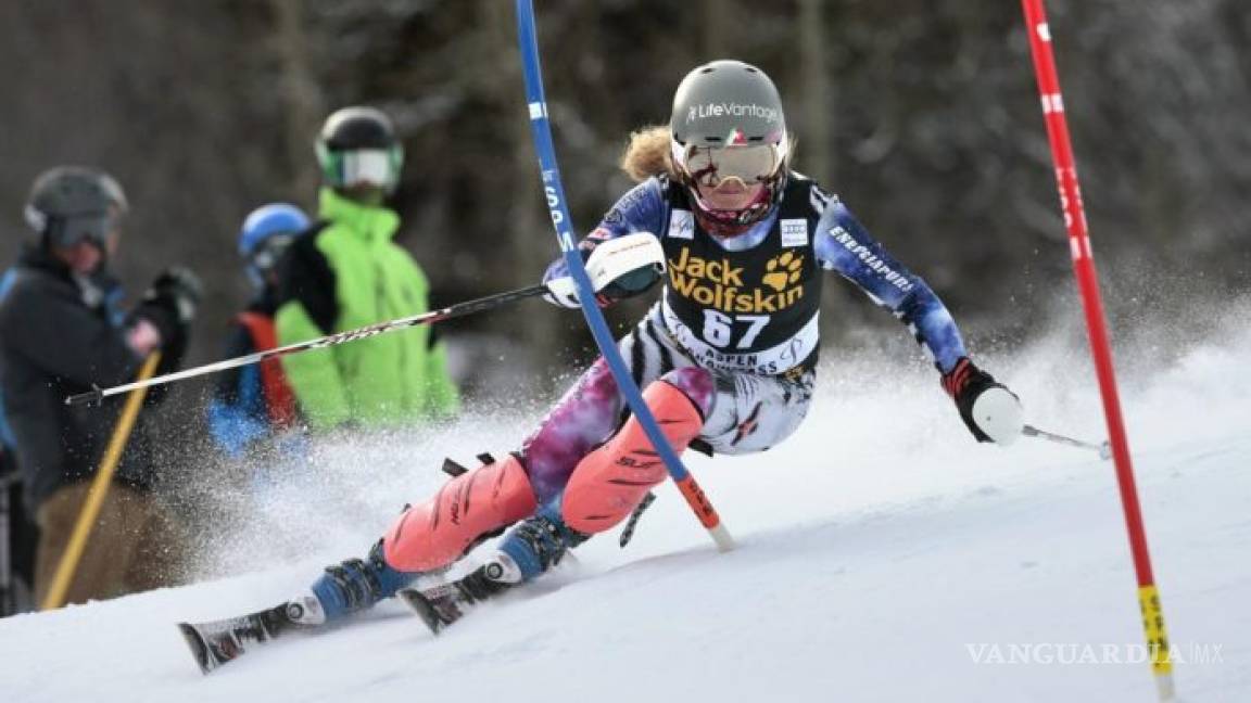 La mexicana Sarah Schleper avanzó a segunda ronda del Slalom Gigante