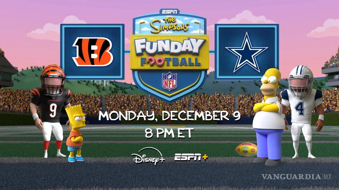 ¡¿Los Simpsons en el Monday Night Football?! Homero y Bart chocarán en Bengals vs Cowboys