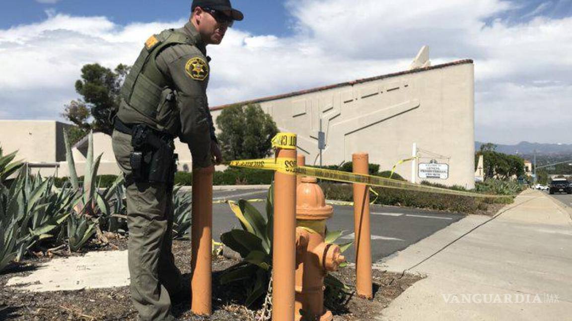 Otro tiroteo en EU, balacera en una iglesia en California deja un muerto y cuatro heridos graves