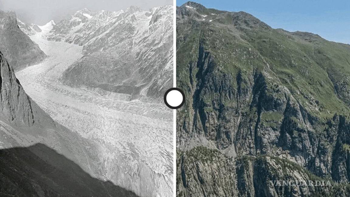 $!Es por demás notable el cambio del glaciar Feischer de 1928, al 2021.