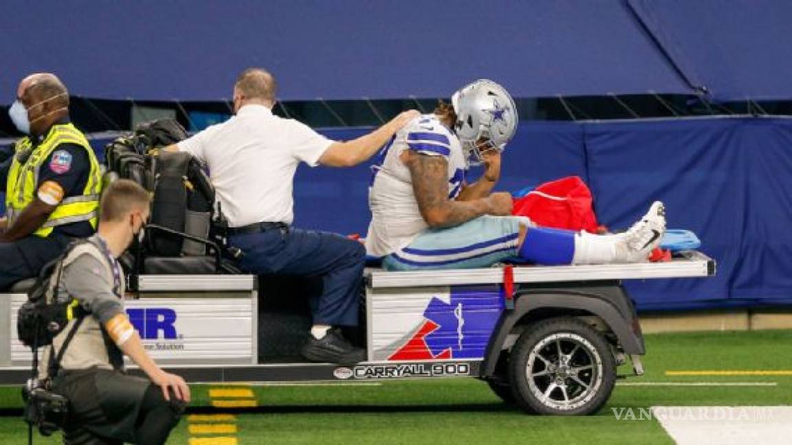 En Cowboys temen posible lesión de ligamentos cruzados de Trysten Hill