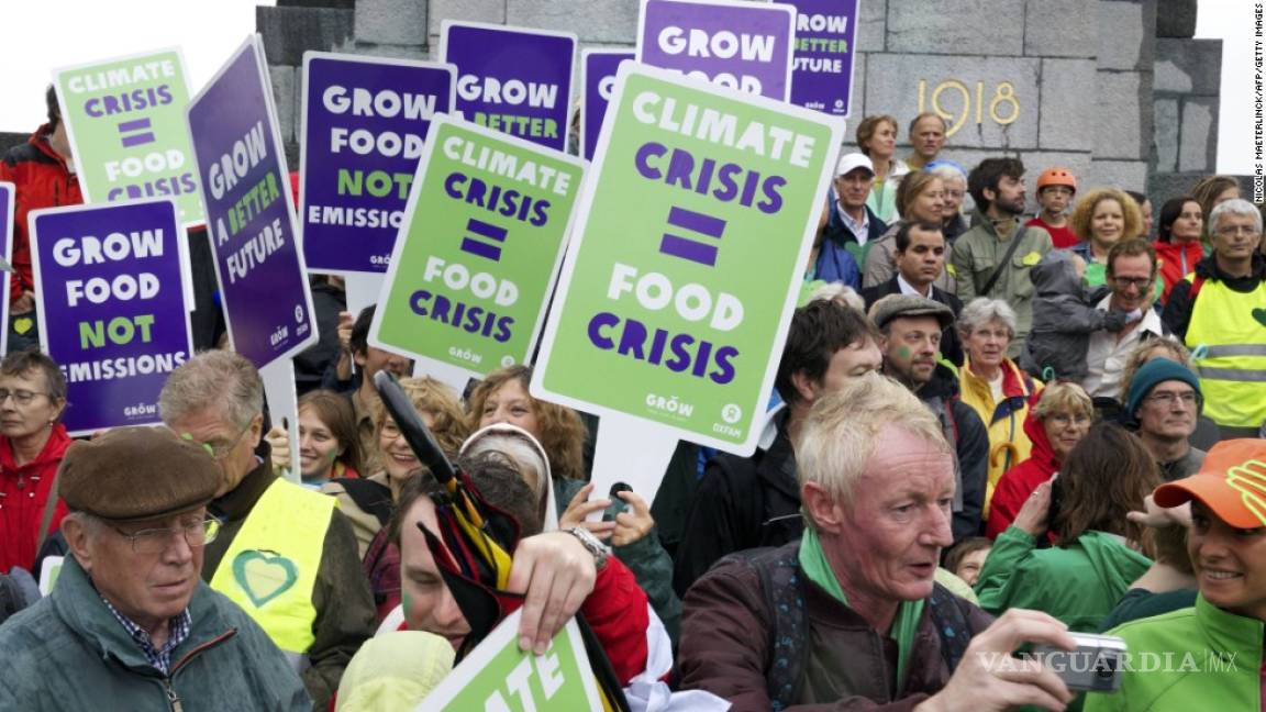 $!Unas 10 mil personas marchan en Bruselas contra cambio climático