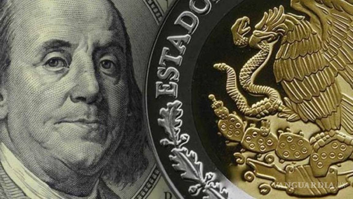 Dólar fortalecido hace retroceder al peso; cotiza en 20.34 unidades
