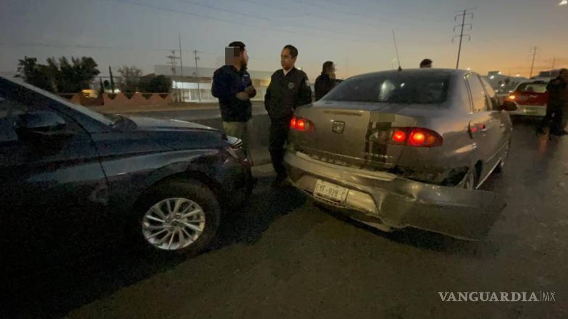 $!El frenazo de la conductora del Seat Córdoba evitó una tragedia mayor.