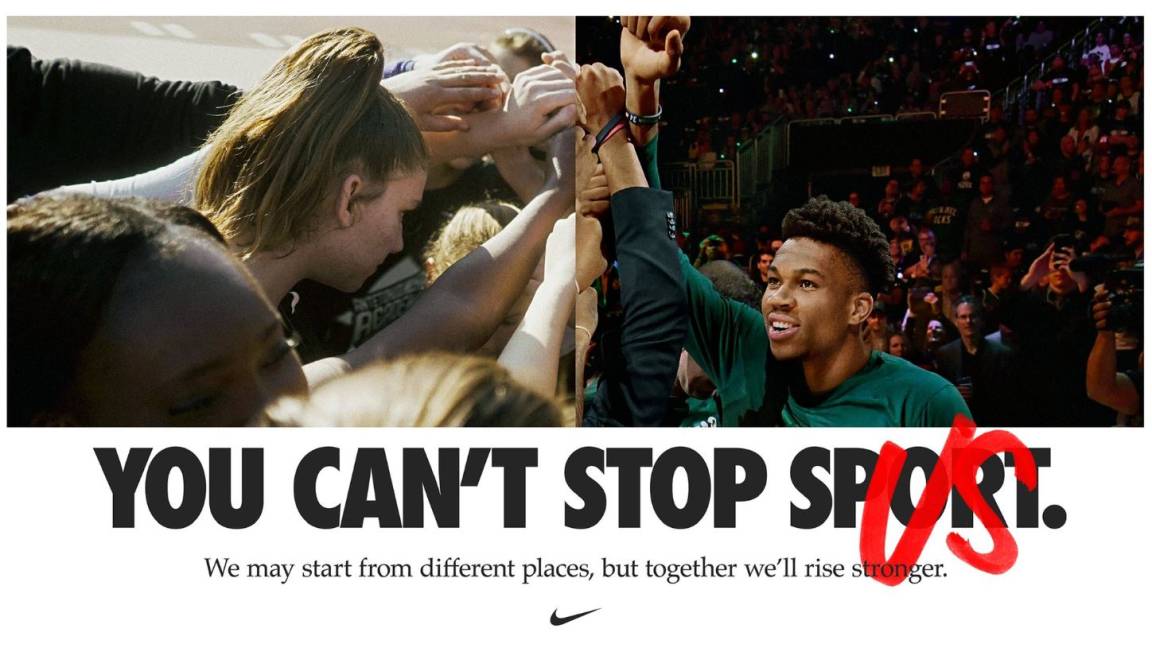 'You can't stop us'; el comercial de Nike contra el coronavirus