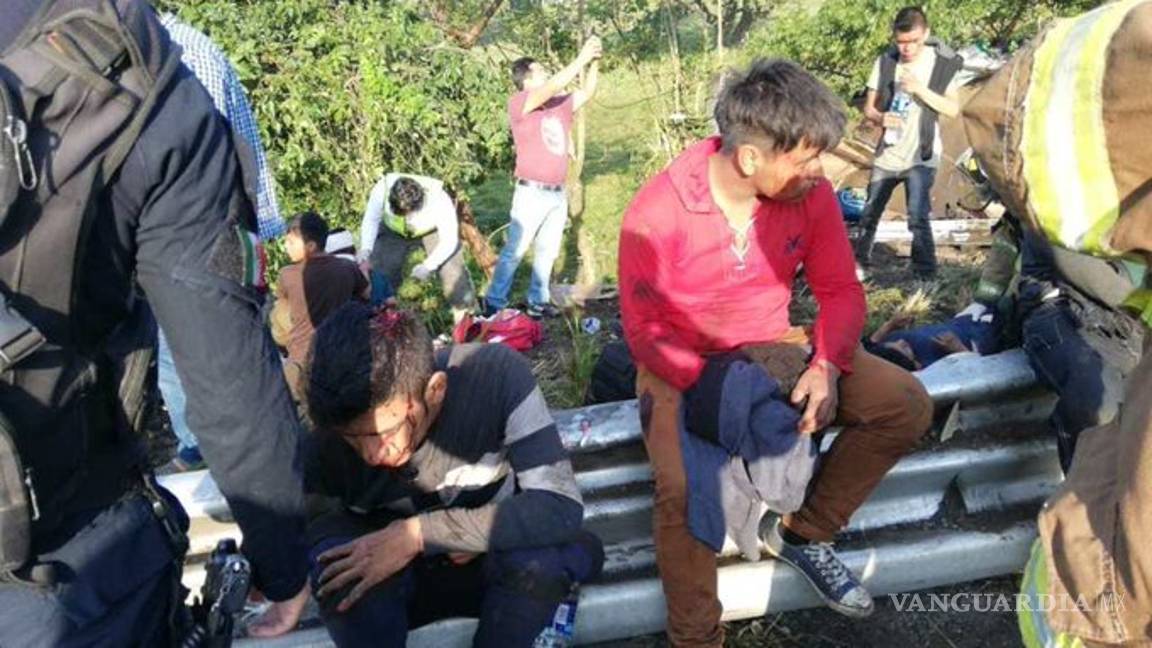 $!Sube a 81 la cifra de migrantes heridos tras volcadura de camión en Veracruz
