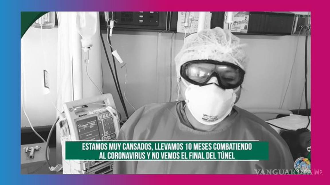 $!'No vamos a resistir', personal del IMSS pide ayuda a ciudadanos contra COVID (video)