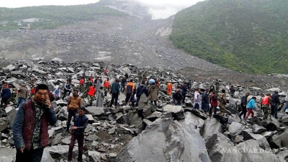 $!Recuperan 15 cuerpos tras alud en China; reportan más de 120 enterrados