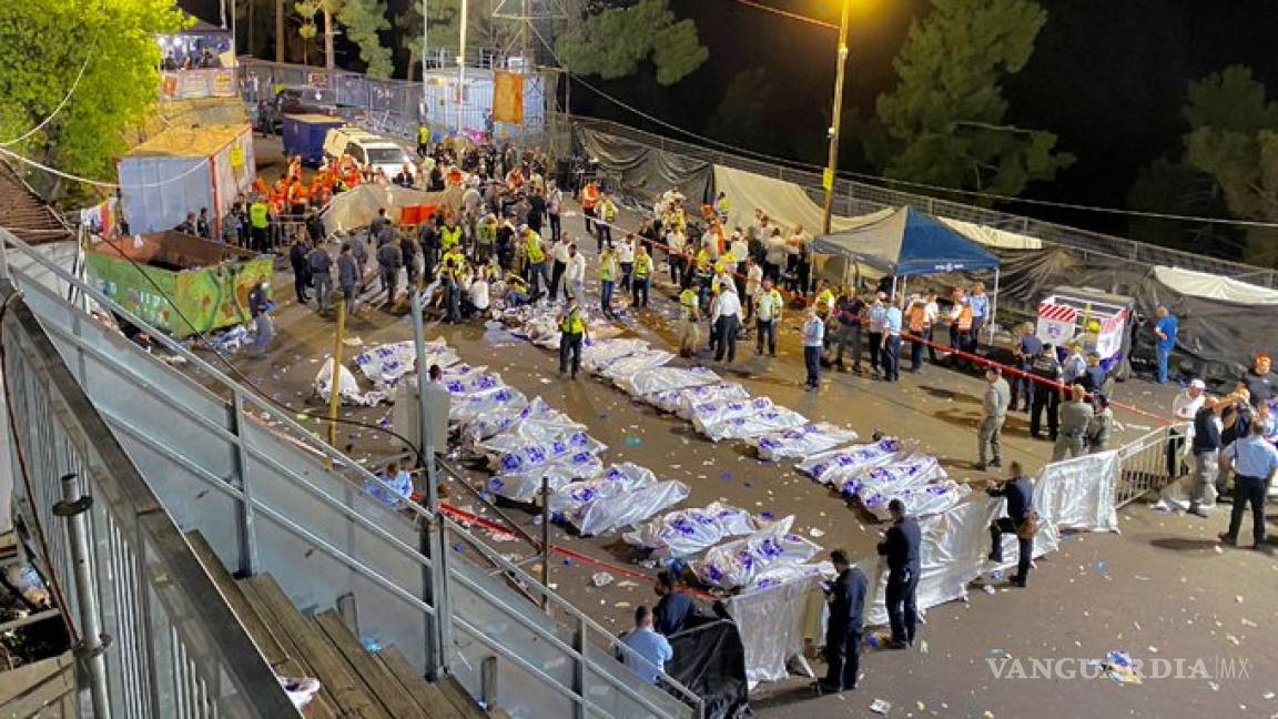 Casi 50 muertos deja estampida en evento religioso, en Israel