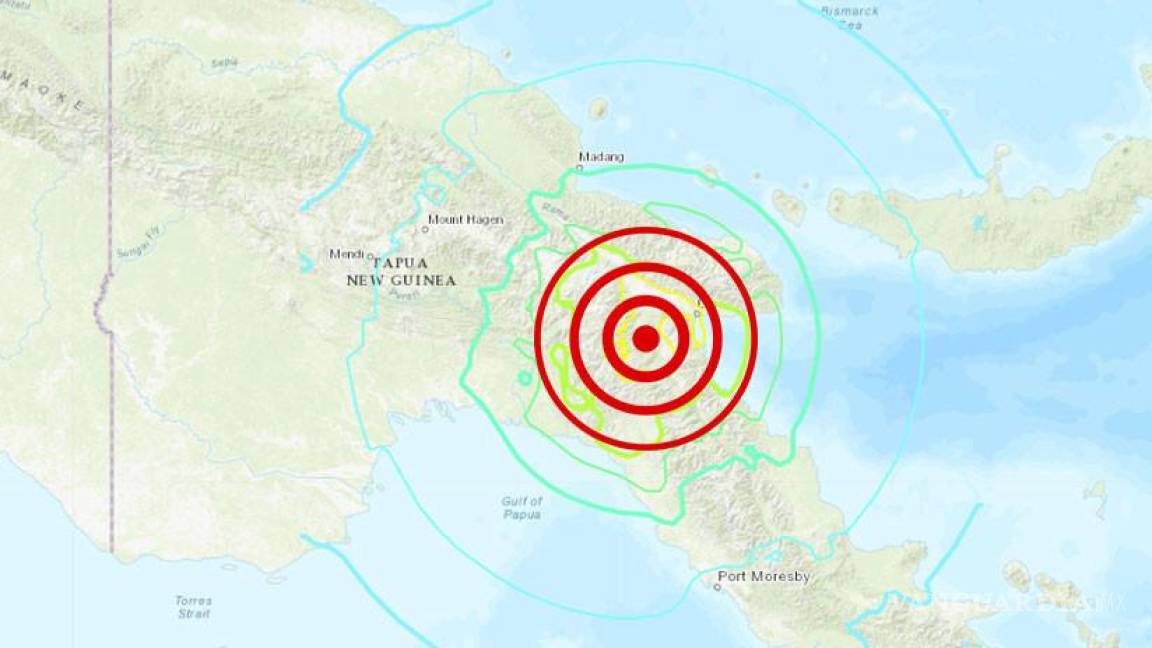 Sismo de magnitud 7.6 sacude noreste de Papúa Nueva Guinea