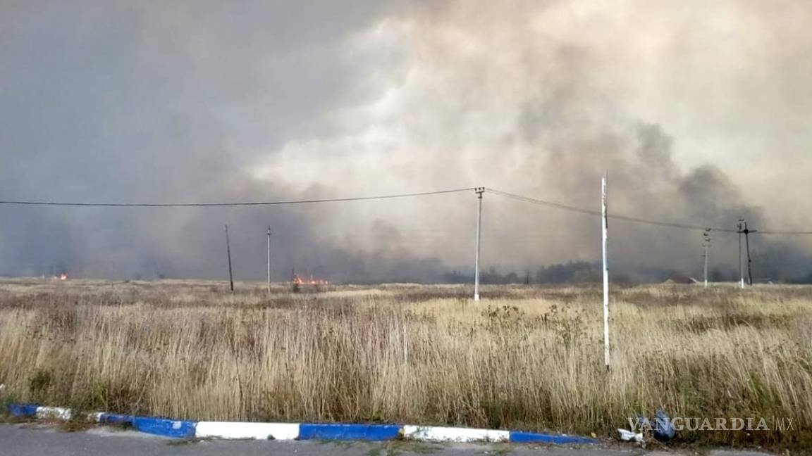 Explota depósito de municiones en Rusia