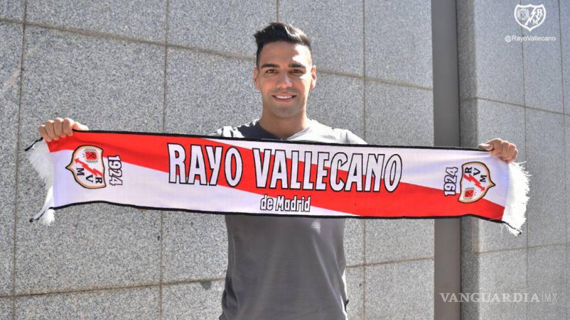 Radamel Falcao será presentado: llegó al Rayo de Vallecano