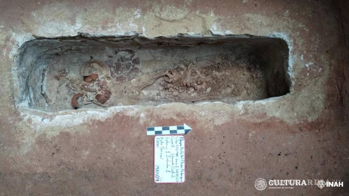 INAH descubre entierro humano bajo el nuevo Hotel Tren Maya, en Palenque