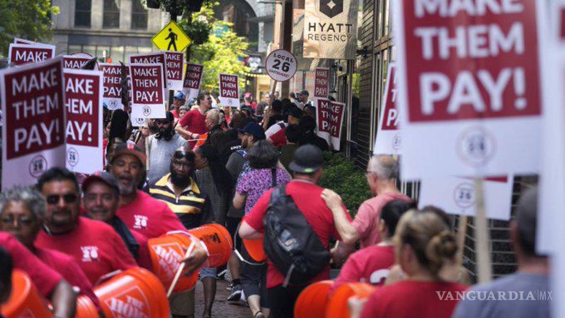 Van a huelga 10 mil trabajadores de hoteles en EU