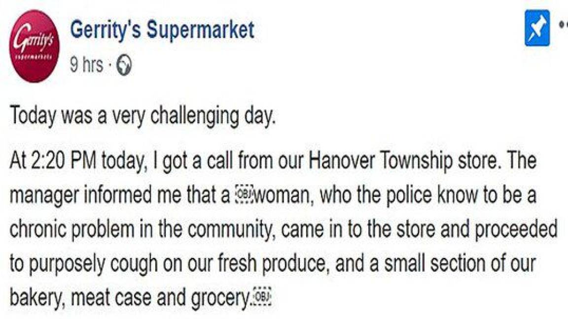 $!Tienda tuvo que tirar millones en productos, una 'bromista' tosió sobre ellos