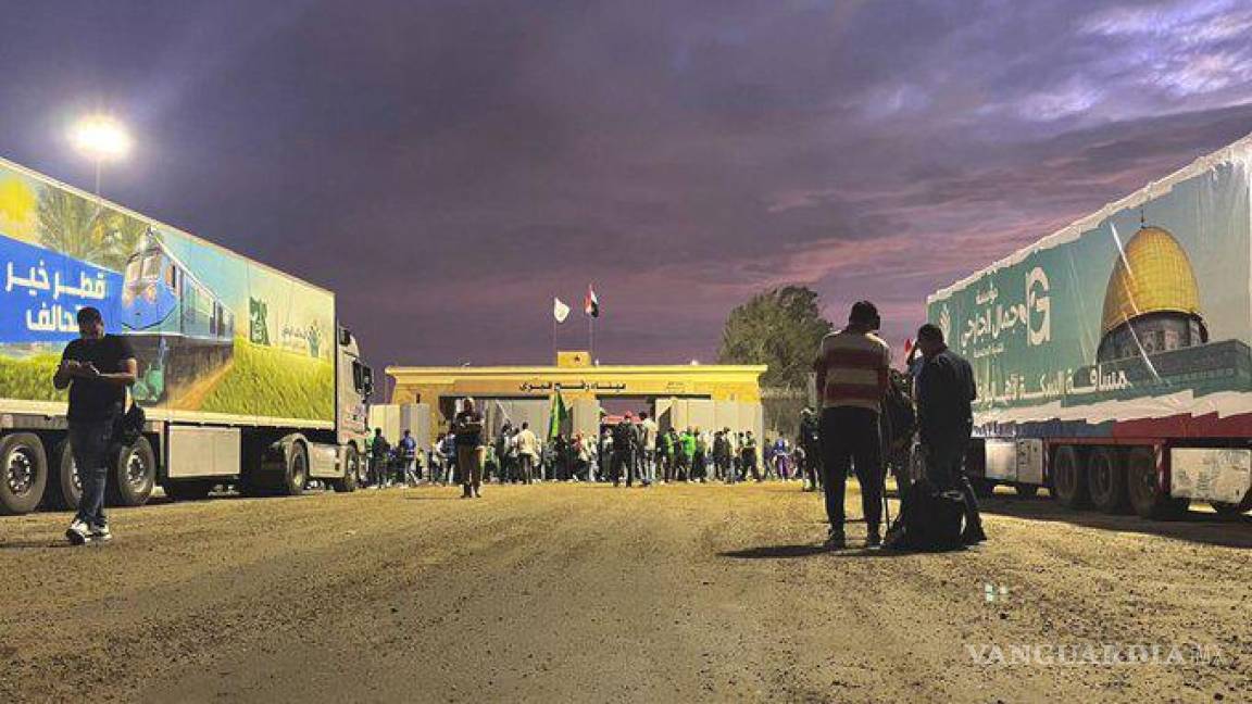 Abrirán paso de Rafah, 3 mil toneladas de ayuda esperan ir a Franja de Gaza