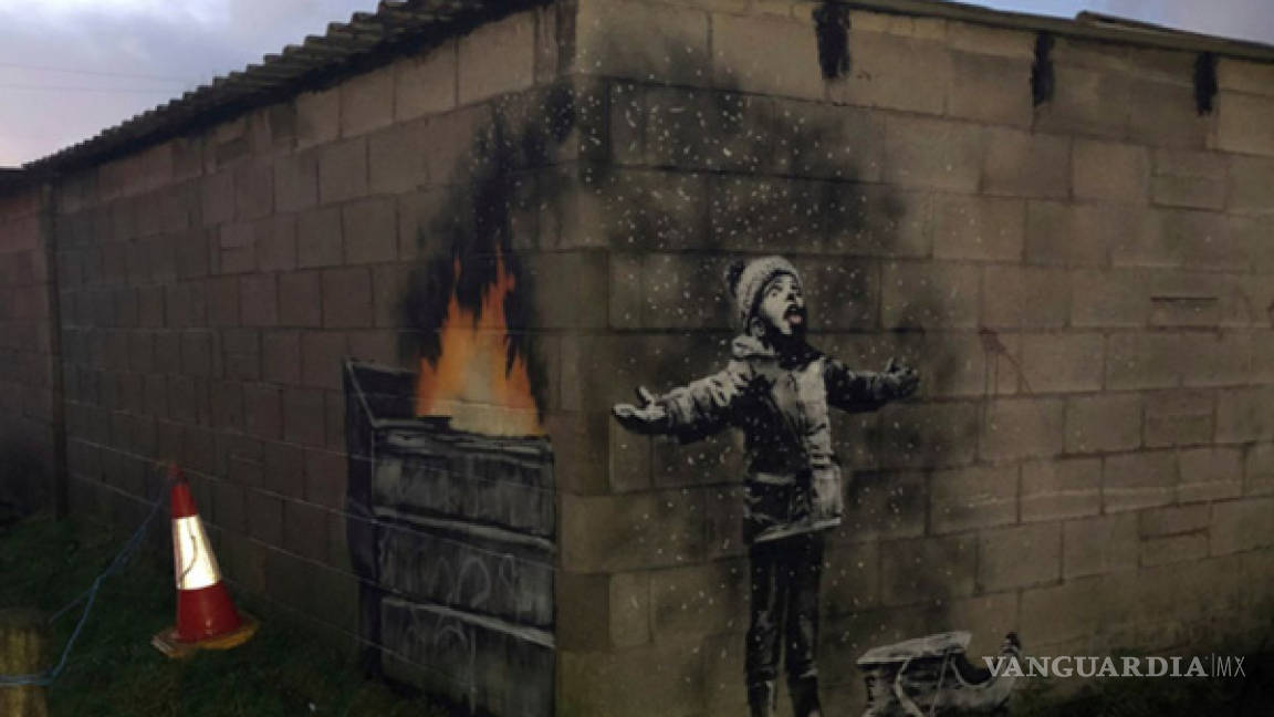 Venden mural de Banksy por 129 mil dólares