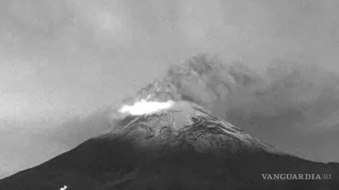 Vuelve el Popocatépetl aumentar su actividad con 59 exhalaciones en las últimas horas