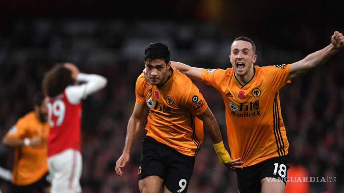 Raúl Jiménez al rescate; anota y los Wolves empatan frente al Arsenal