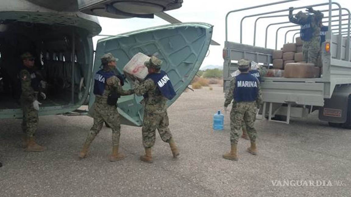 $!Semar encuentra embarcación abandonada con 2 toneladas de droga en Sonora