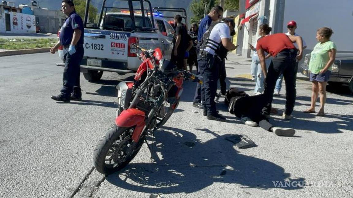 $!La motocicleta terminó con daños considerables.