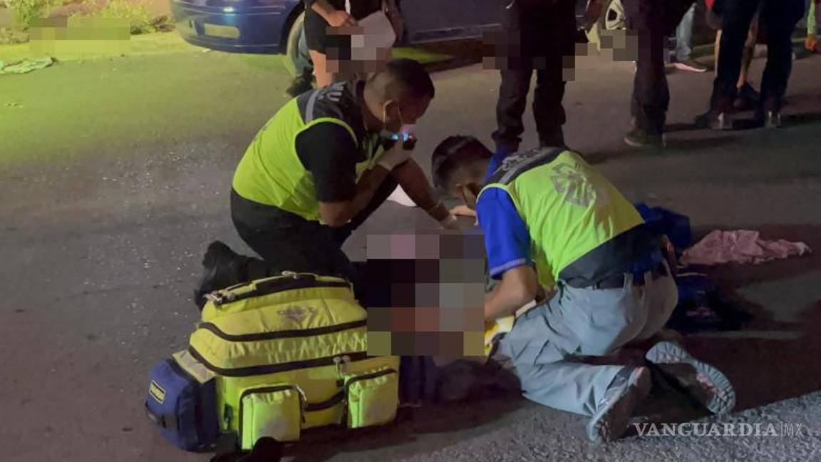 $!La ambulancia del SAMU fue la primera en atender al niño, quien fue trasladado en estado grave.