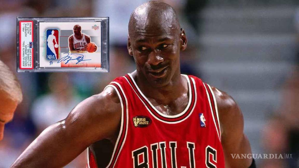 ¡Tarjeta firmada por Michael Jordan se vendió con una cifra récord!
