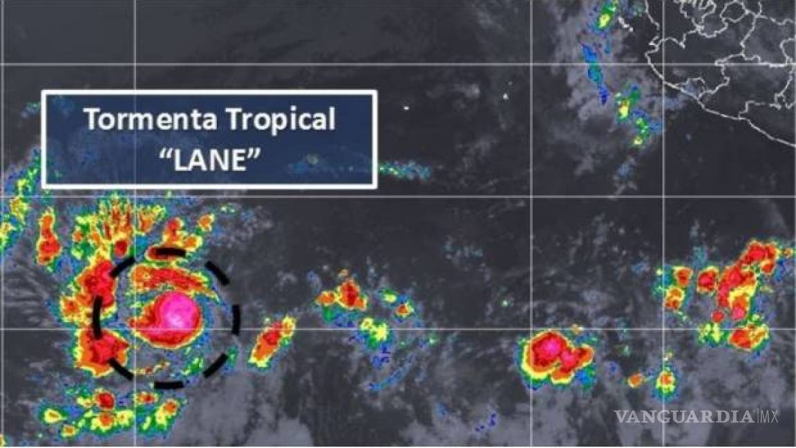 Se forma tormenta tropical 'Lane' en el Pacífico