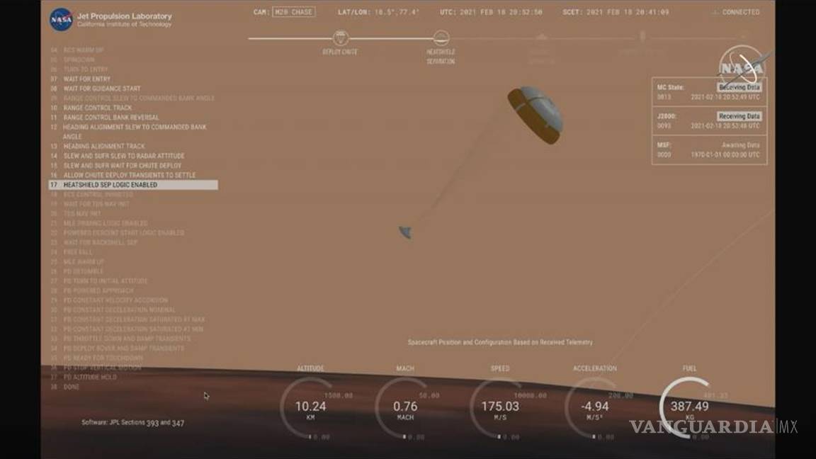 $!Amartizaje del Perseverance da esperanzas de envío de naves tripuladas a Marte (primeras imágenes a color)