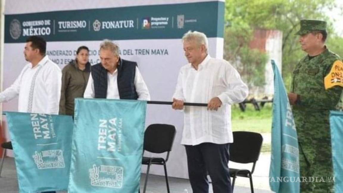 AMLO da banderazo en Campeche al Tramo 2 del Tren Maya