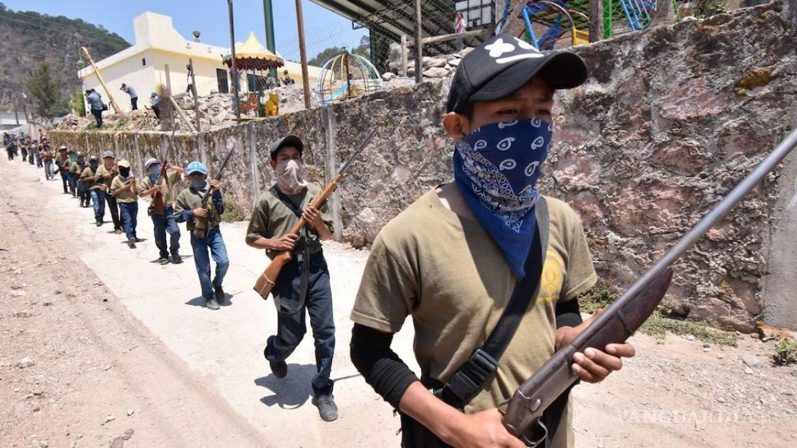 Ellos son los niños que forman parte de la Policía Comunitaria de Guerrero