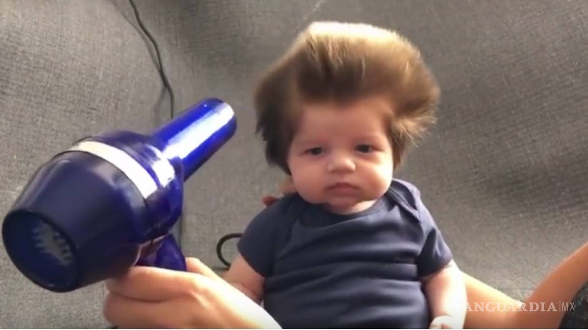 El cabello de este bebé causa furor en las redes sociales