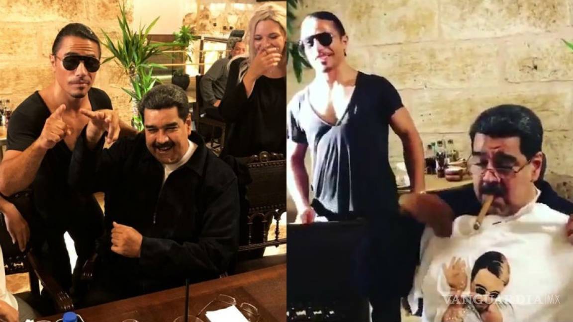 Nicolás Maduro come en lujoso restaurante del chef Salt Bae, mientras Venezuela muere de hambre