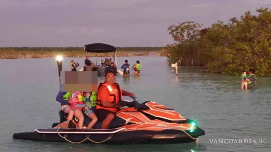 Rescata Semar a 11 turistas cerca de la Laguna de Bacalar