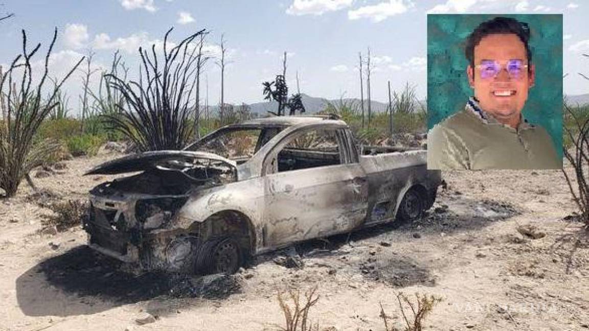 Torreón: Da giro investigación de desaparición de Pablo Jared, suponen que camioneta ardió y la abandonó caminando