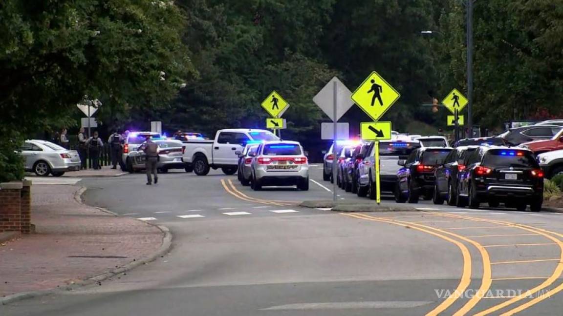Cae sospechoso tras tiroteo en la Universidad de Carolina del Norte