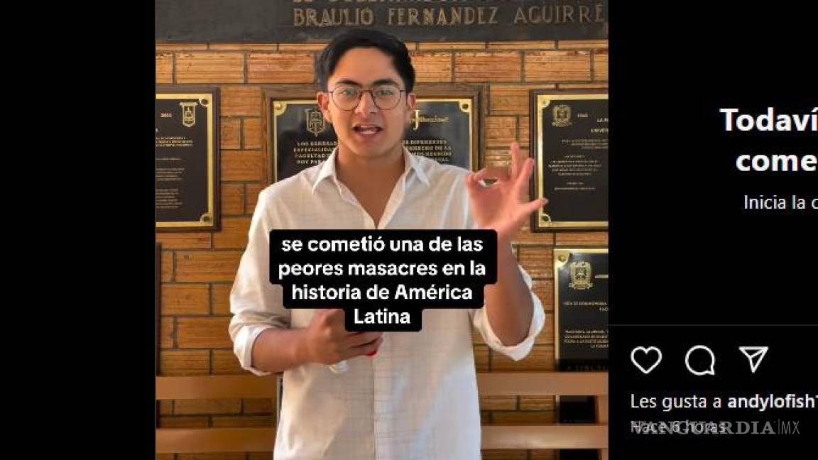 Saltillo: cuestionan estudiantes de la UAdeC permanencia de placa en honor a Díaz Ordaz