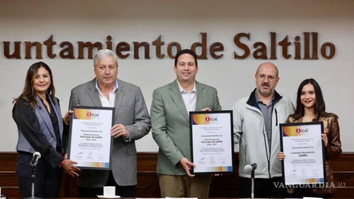 Reconoce ICAI a Chema Fraustro y a Javier Díaz por transparencia durante transición municipal de Saltillo